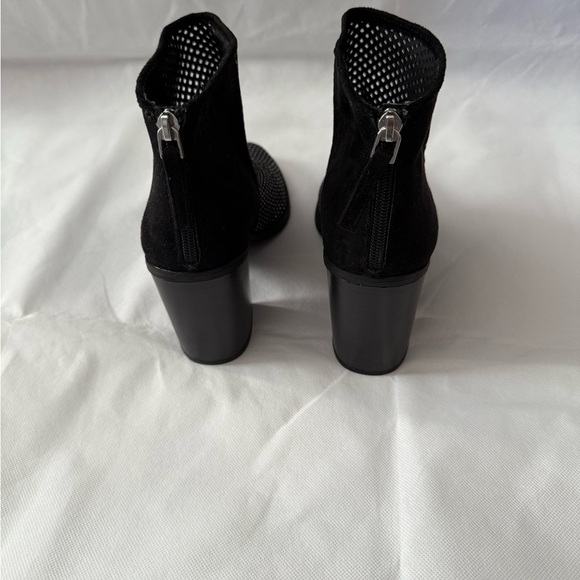 Marc Fisher Black Studded Ankle Boots - Picture 6 of 9